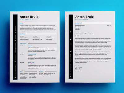 Anton resume career clean cv interview job resume simple template