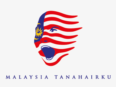 Malaysia face paint flag malaysia malaysian flag