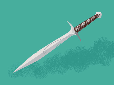 Sting bilbo hobbit illustration knife sting sword the hobbits