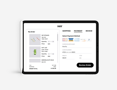 Day 2 Credit Card Checkout dailyui ipadpro sketch ui ux