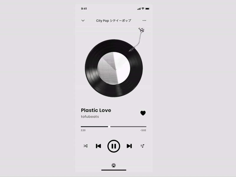 Day 9 Music Player animations dailyui design gif illustration music app music player sketch ui ux