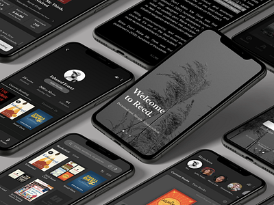 Reed | Book App Design book app branding design challenge design process individual project iphone app minimalist onboard reading app ui ux