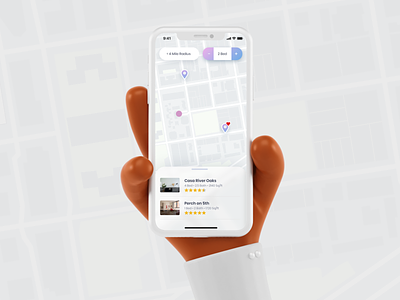 Day 29 Map airbnb app dailyui design hotel booking illustration ios iphone map sketch ui ux