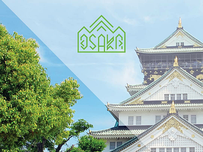 Osaka Logo Concept osaka japan tokyo castle logo