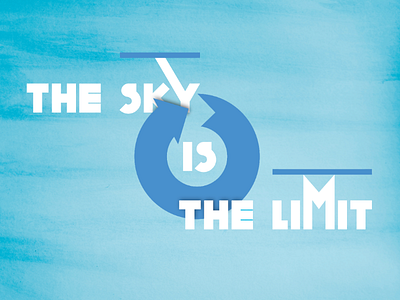 The Sky Is The Limit Wall Decal