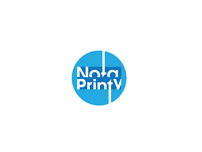 Nota Printy Logo Concept ad agency nota pod print tshirt
