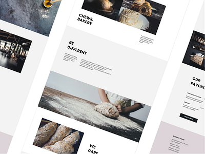 Bakery website design figma design ui ux vector web website