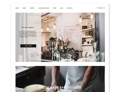 website for coffee house coffee web design ui ux graphic