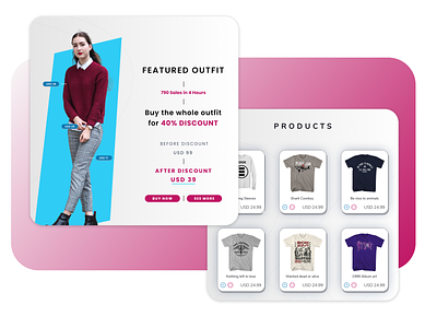 ECommerce landing page