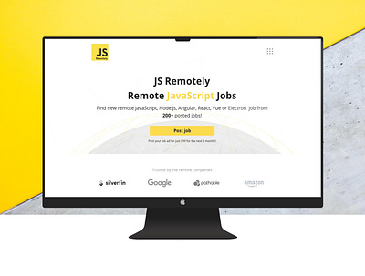 JS Remotely board redesign adobe xd design flat minimal software typography ui ux web website