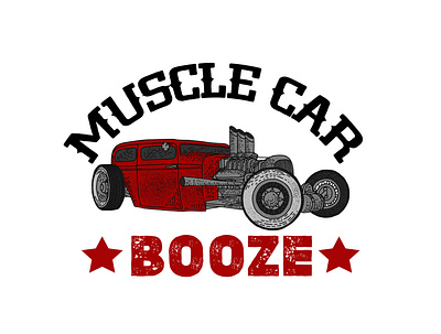 Muscle Car Logo booz booze car car logo car logos card cart design desogn idea dribbble logo minimal mobile musicle musiclogo new design new logo retro