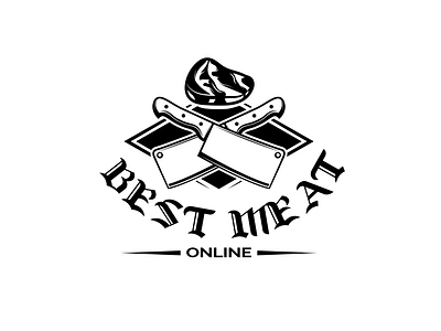 Meat Shop Logo beef beef logo design desogn idea dribbble logo meat meat logo meatball meatballs meats meats logo minimal mobile online online logo online shop online shop logo online store vintage