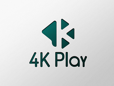 4K Play Logo Design 2022 design 4k play 4kplay design desogn idea dribbble genede logo logo design new design sayadshuvo