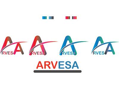 Arvesa Logo Design app branding design illustration latter logo logo logodesign logotype typography unique logo design vector wordmark wordmark logo