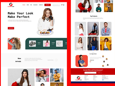 Fashion Dot E-commerce landing page design