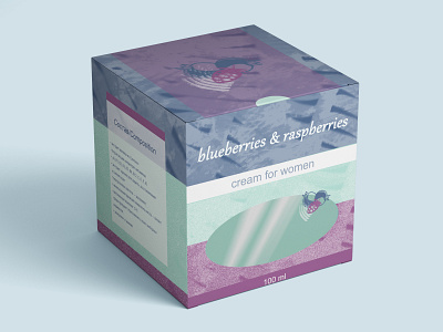 Development of packaging design for a female face cream. branding design illustration logo