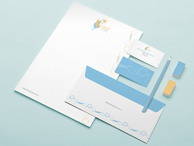 Corporate identity for the Family Service medical center. art branding design flat illustration illustrator logo minimal type typography