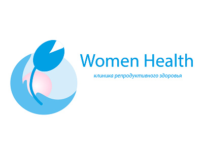 Logo design for the reproductive health clinic "Women's Health". art branding design flat illustration illustrator logo minimal type typography