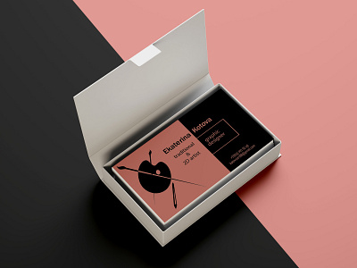 Design a personal business card. art branding design flat illustration illustrator logo minimal type typography