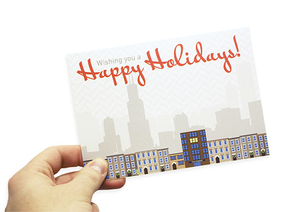 2013 Holiday Card card holiday illustration print