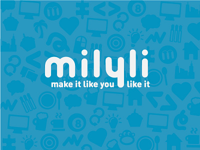 Milyli ReBranding blue brand icon milyli monochrome rebrand