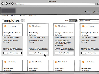 Template Library app balsamiq cards interaction library list mackup template ui ux