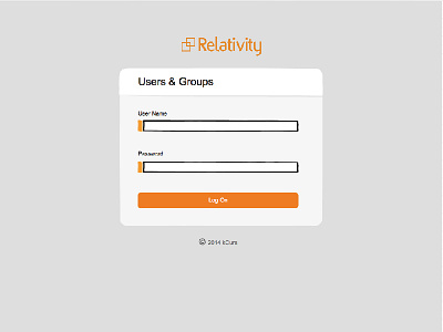 Relativity Log On log login logon new on project relativity