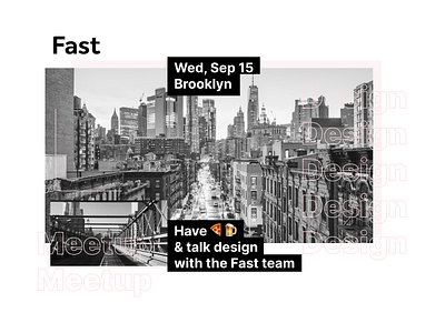 Fast NY Pizza Party Design Meetup