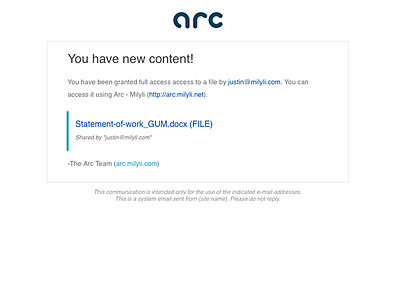 Arc System Emails arc css email html responsive template