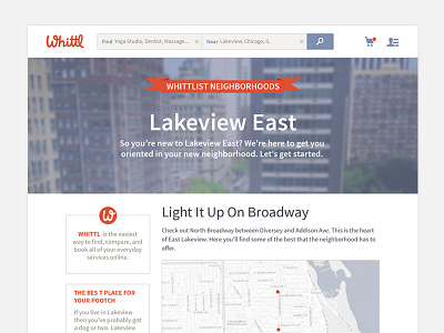 Whittlist Neighborhoods lakeview local services neighborhoods saas startup whittl