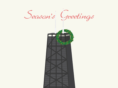 2014 Holiday Card 2014 card greetings hancock holiday illustrator seasons wreath