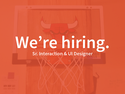 We're hiring.