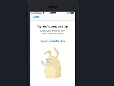 Yay! confirmation invision ios mobile sketch