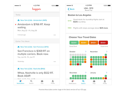Designing Hopper’s Visual Identity airfare app design flight mobile price travel visual