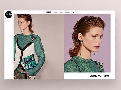 Website The Lab Models design minimal ui ux web website