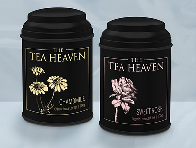 Packaging for Tea Heaven elegant design flower flowers package design product design retail tea