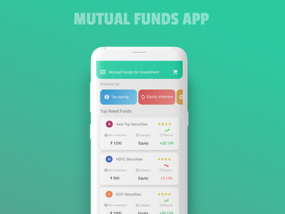 Mutual funds App UI Concept