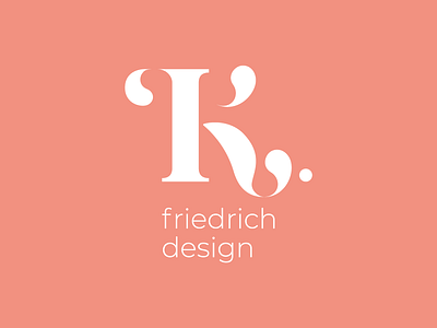 K.friedrich design branding design flat icon identity illustration logo minimal typography vector
