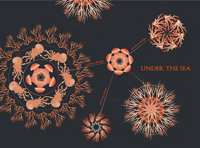under the sea. color design graphic illustration inspiration plant sea shape visual