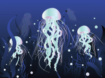 Jellyfish color design graphic illustration inspiration jellyfish sea shape visual
