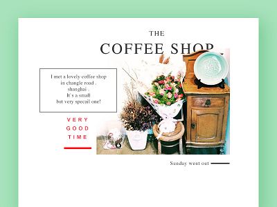 Coffee Shop coffee food graphic layout shop typgraphic ui ux