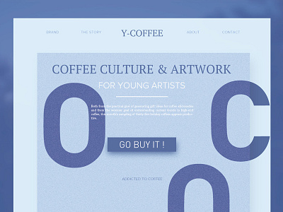 New experiment coffee food graphic layout shop typgraphic ui ux