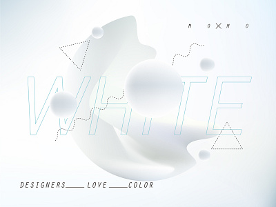 White color design graphic shape white