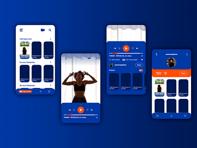 Prototype of a social media for the deaf app deaf design ui ux