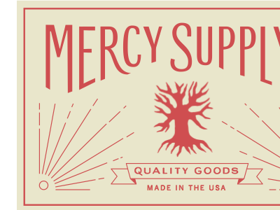 Mercy Supply Lettering / Tag label lettering made in the usa