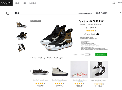 Search Shoe Page ecommerce pagedesign shoe uidesign webdesign