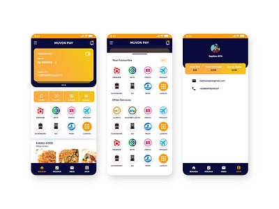 MUVON PAY Conceptual Design app design ui ux