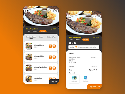 KEDAI STEAK NUSANTARA Conceptual Design app design ui ux