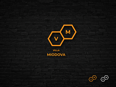 Villa Miodova Logo branding design graphic design logo vector