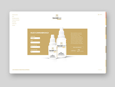 Cannabi Gold design e commerce ui ux web webdesign